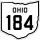 State Route 184 marker