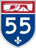 Autoroute 55 marker