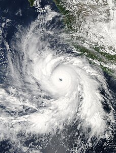Hurricane Rick, by NASA; MODIS