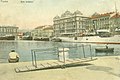 Luka Rijeka pogled na Palaču Jadran oko 1900. godine