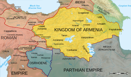 Map of the Kingdom of Armenia, by Cplakidas