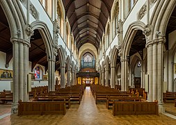 The nave looking south-west