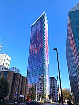 Saffron Square is the third tallest building in Croydon at 134 metres.