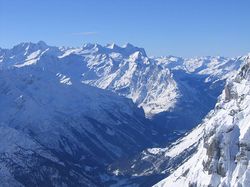 Vue du Gadmertal depuis le Titlis