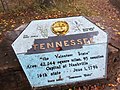 Marker for Tennessee at Tri-State Peak