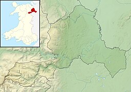 Location of the lake in Wrexham.