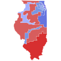 2022 Illinois gubernatorial election results map by Congressional District