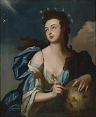 Follower of Louis Tocqué, Allegorical Portrait of Urania, Muse of Astronomy, oil on canvas, 91 x 73,5 cm
