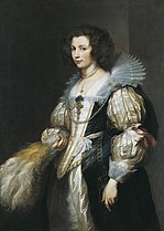 Van Dyck, Portrait de Marie-Louise von Taxis.