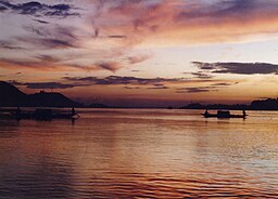 Brahmaputra i Guwahati i Indien