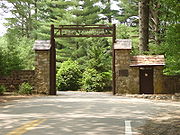 Dawson Brown Gate, Yawgoog Scout Reservation, Rockville, Rhode Island, 1931.