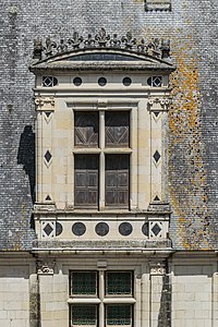 A lucarne or dormer window at Chambord