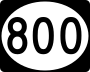 Highway 800 marker