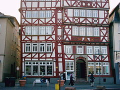 Timber-framed house at the marketplace in Butzbach, built in the 16th century