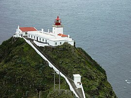 The Gonçalo Velho Lighthouse, the landmark of the village of Maia, and the parish of Santo Espírito