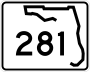 State Road 281 marker