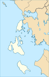 Myrtos Beach is located in Greece Ionian Islands