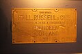 Hall, Russell and Co brass plaque