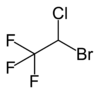 Formula strutturale dell'alotano