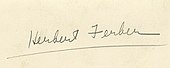 signature de Herbert Ferber