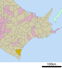 Location of Hiroo in Hokkaido (Tokachi Subprefecture)