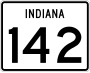 State Road 142 marker