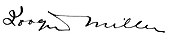 signature de Joaquin Miller