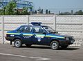 Older VAZ-2109 police car in Kharkiv