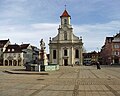 Katholische Pfarrkirche auf dem Marktplatz von Ludwigsburg, 2005