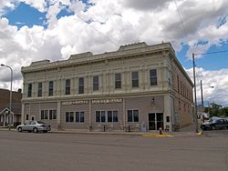 The Klein and Sutmar Block on Main Avenue in Oakes