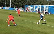 Margate (blue shirts) in action in 2007