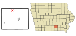 Location of Lovilia, Iowa