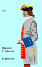 régiment de Nivernois de 1720 à 1734