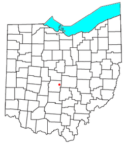 Location of Blacklick, Ohio