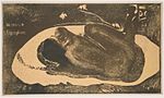 Manao Tupapau (The Spirit of the Dead Watching), woodcut (Noa Noa suite), 1893–94, Museum of Fine Arts, Boston