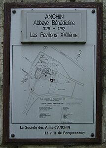 Plan de l'abbatiale en 1792.