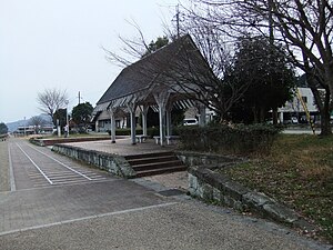 車站遺址（2017年3月，日野北繞道建設前）