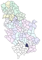 Medveđa – Mappa