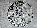 Stempel Fedpost FELDPOSTEXPEDITION - 32 Div. 64 Inf. Brig. (K. S.) - 1915 - 6. (kgl.sächs.) Infanterie-Brigade Nr.64 / Dresden