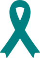 Teal awareness ribbon icon 2.svg