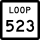 State Highway Loop 523 marker
