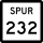 State Highway Spur 232 marker