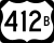U.S. Highway 412B marker