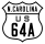 U.S. Highway 64A marker