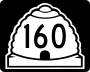 State Route 160 marker