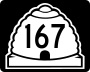 State Route 167 marker