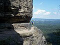 Weg um den Frienstein zur Idagrotte