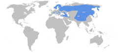 Mapa de distribuição dos linces europeus