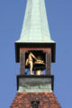 Zytglogge: male figure in the very top of the tower