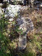 Roman roof stone tile used for the monument